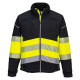 SOFTSHELL HAUTE VISIBILITE PW3 CLASSE 1 NOIR/JAUNE