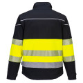SOFTSHELL HAUTE VISIBILITE PW3 CLASSE 1 NOIR/JAUNE