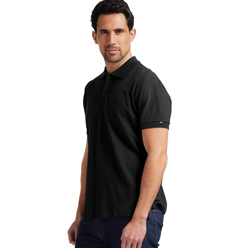 POLO MC SARTRE NOIR  MADE IN FRANCE