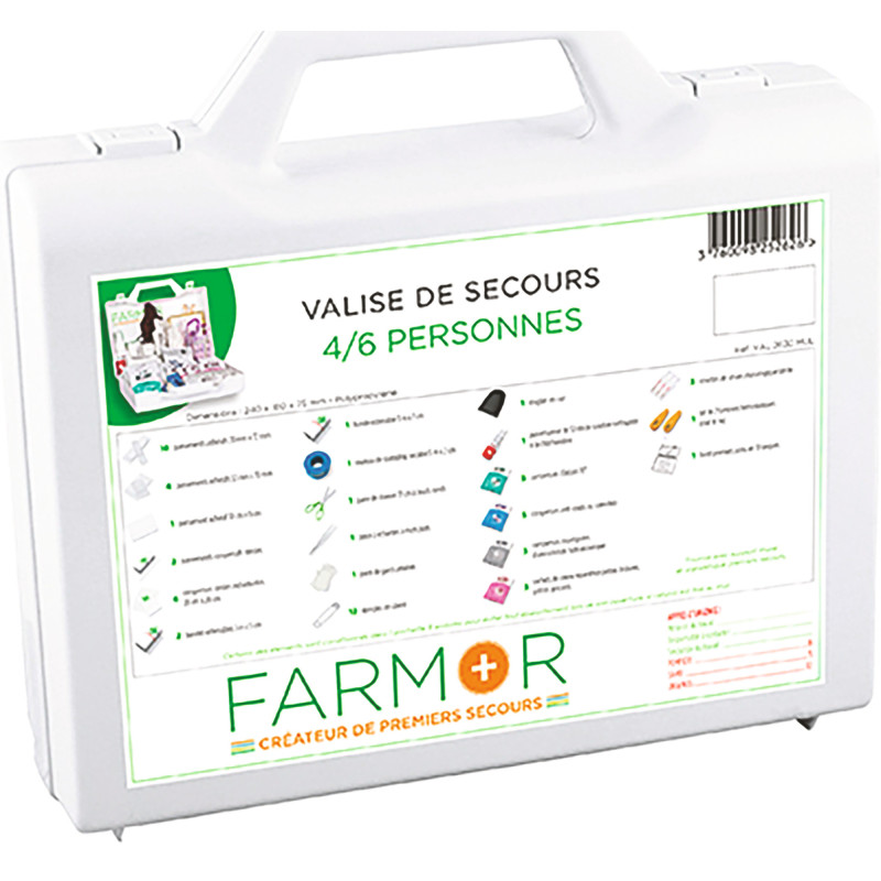 VALISE DE SECOURS "MULTIRISQUES" 4/6 PERSONNES