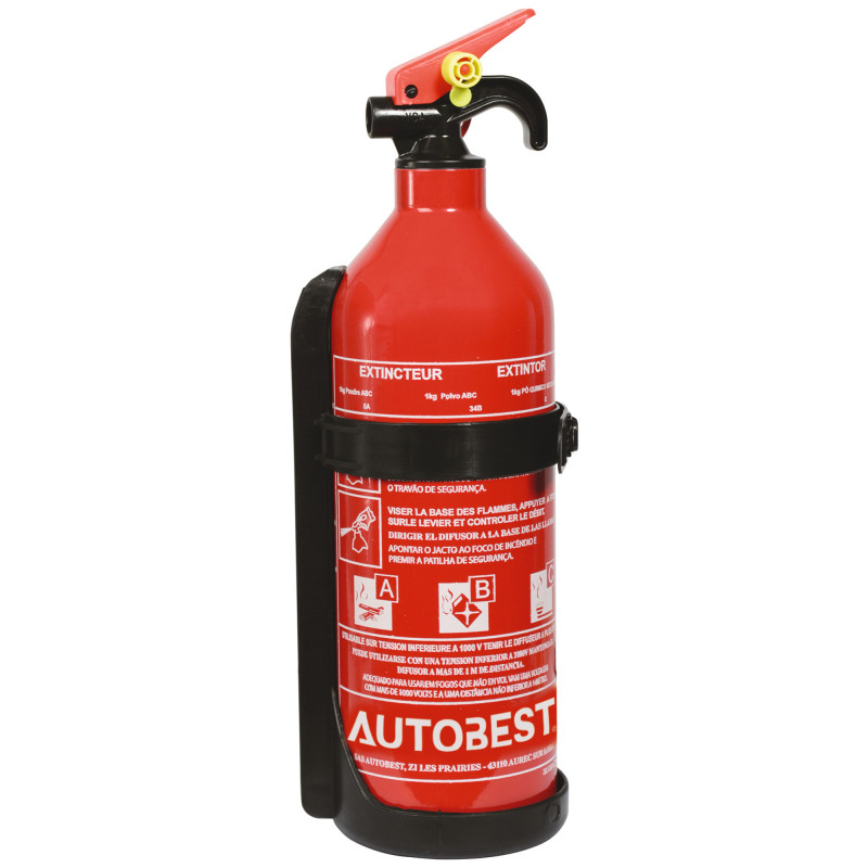 EXTINCTEUR 1KG, CLASSE ABC, SANS MANOMETRE