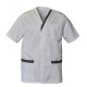TUNIQUE HOMME LIAM MANCHES COURTES BLANC/DENIM