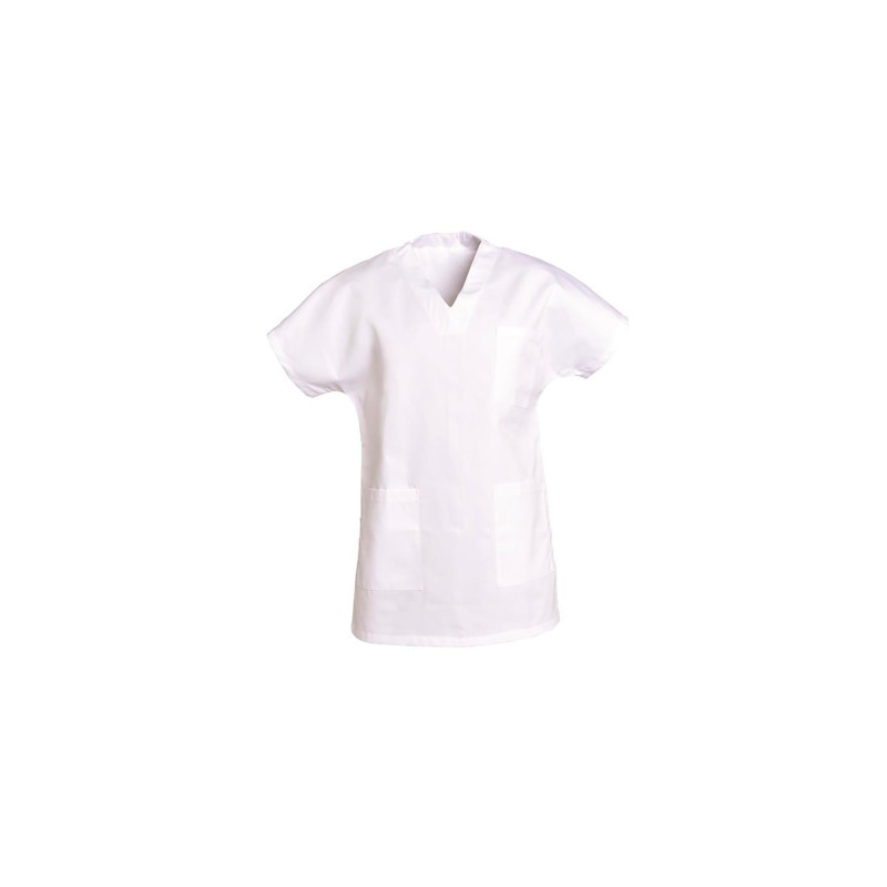 TUNIQUE HOMME FRANCOIS MANCHES COURTES BLANCHE