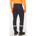 PANTALON CARGO UNISEXE  BAS ELASTIQUE / BANDE REFLECHISSANTE 
