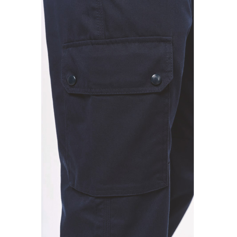 PANTALON CARGO UNISEXE  BAS ELASTIQUE / BANDE REFLECHISSANTE 
