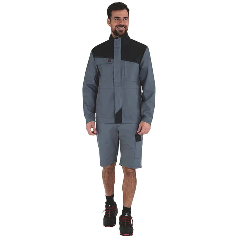 BLOUSON GRENAT  GRIS