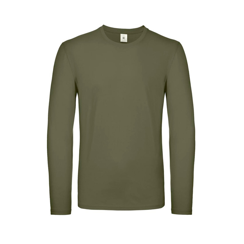 TEE-SHIRT HOMME ML COL ROND URBAN KHAKI BC05T