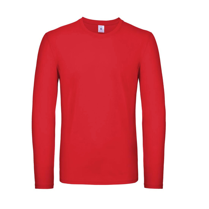 TEE-SHIRT HOMME ML COL ROND ROUGE BC05T