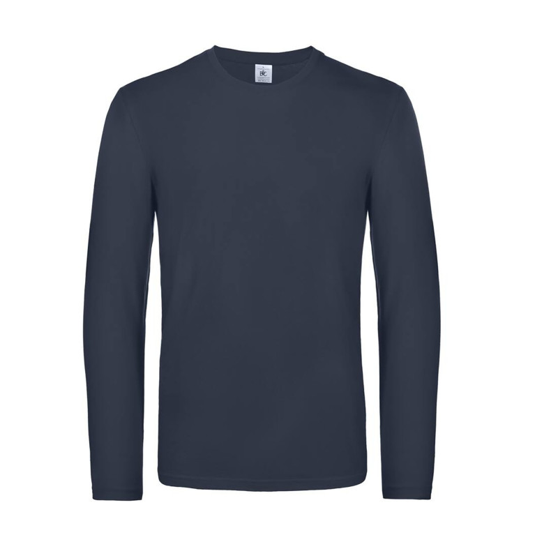 TEE-SHIRT BC07T ML COTON 185 G - NAVY