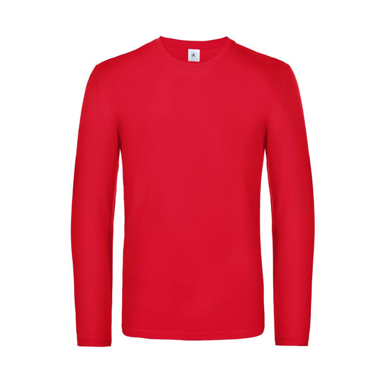 TEE-SHIRT BC07T ML COTON 185 G - ROUGE