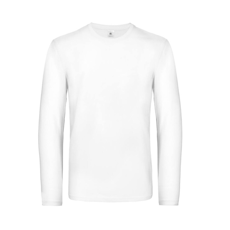 TEE-SHIRT BC07T ML COTON 185 G - BLANC