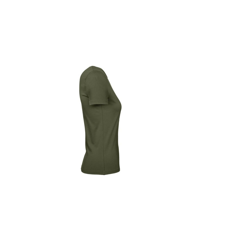 TEE-SHIRT FEMME 185G COL ROND URBAN KHAKI BC04T
