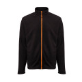 VESTE POLAIRE HOMME 300G BM700 NOIR/ORANGE