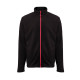 VESTE POLAIRE HOMME 300G BM700 NOIR/ROUGE