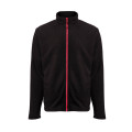 VESTE POLAIRE HOMME 300G BM700 NOIR/ROUGE