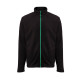 VESTE POLAIRE HOMME 300G BM700 NOIR/VERT KELLY