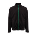 VESTE POLAIRE HOMME 300G BM700 NOIR/VERT KELLY