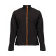 VESTE POLAIRE FEMME 300G BM701 NOIR/ORANGE