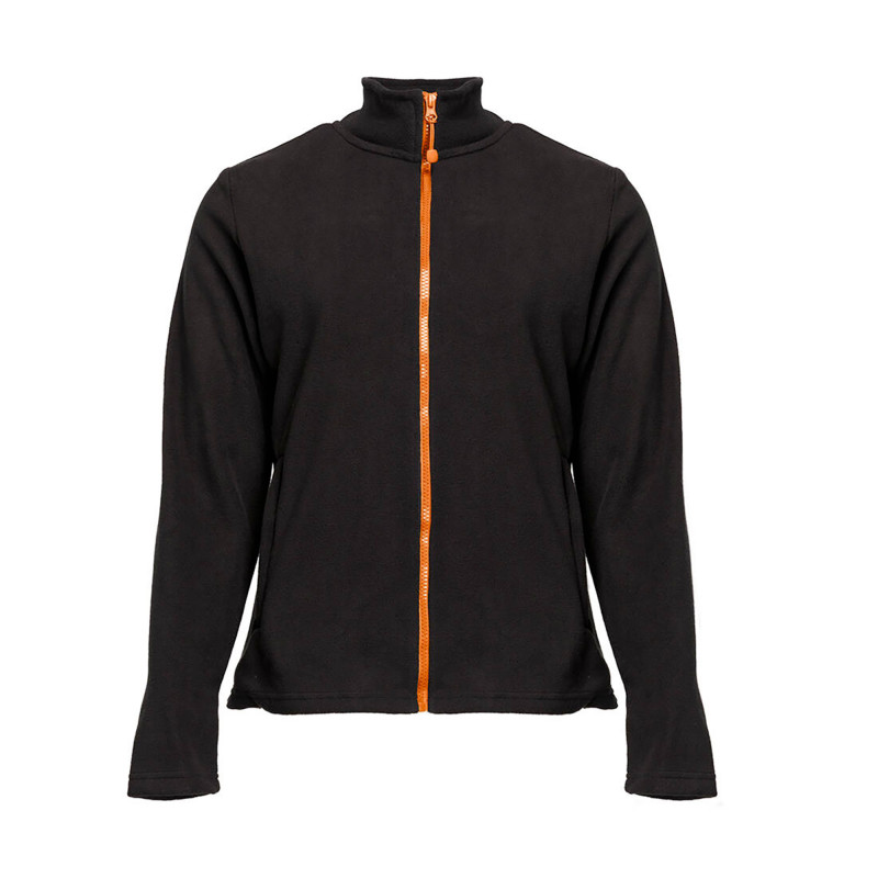 VESTE POLAIRE FEMME 300G BM701 NOIR/ORANGE