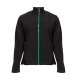 VESTE POLAIRE FEMME 300G BM701 NOIR/VERT KELLY