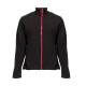 VESTE POLAIRE FEMME 300G BM701 NOIR/ROUGE