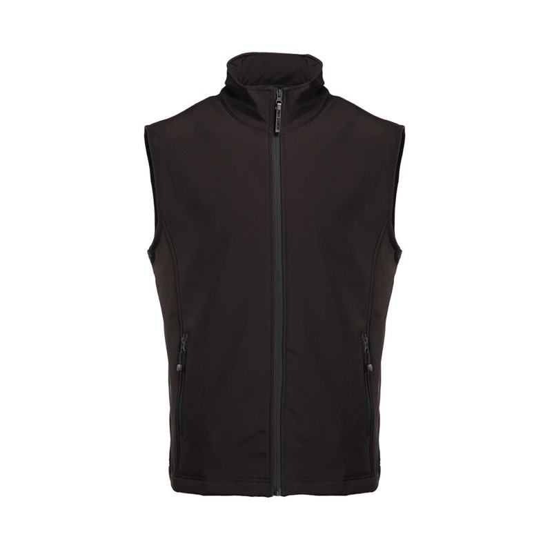 BODYWARMER SOFTSHELL 2 COUCHES PK330 NOIR/NOIR