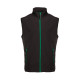 BODYWARMER SOFTSHELL PK330 NOIR/VERT KELLY