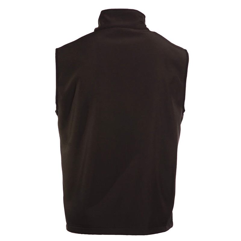 BODYWARMER SOFTSHELL 2 COUCHES PK330 NOIR/ORANGE