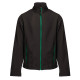 SOFTSHELL 2 COUCHES 300G PK776 NOIR/VERT KELLY