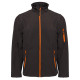 SOFTSHELL 3 COUCHES 340G PK768 NOIR/ORANGE