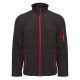 SOFTSHELL 3 COUCHES 340G PK768 NOIR/ROUGE
