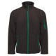 SOFTSHELL 3 COUCHES 340G PK768 NOIR/VERT KELLY