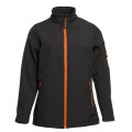 SOFTSHELL FEMME 3 COUCHES 340G PK769 NOIR/ORANGE
