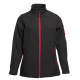 SOFTSHELL FEMME 340G 3 COUCHES PK769 NOIR/ROUGE
