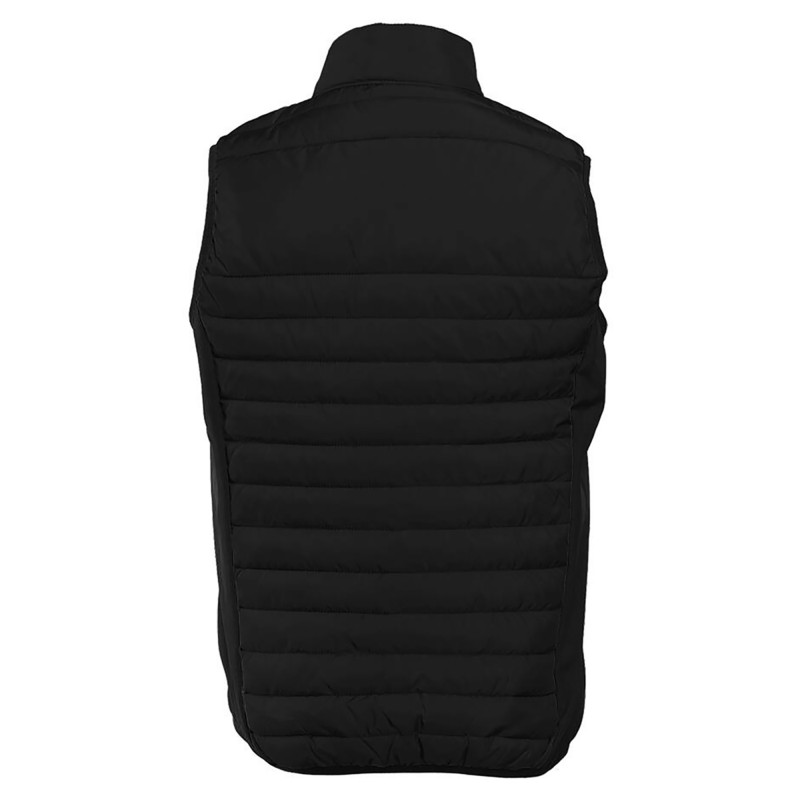 BODYWARMER BI-MATIERE FEMME PK317 NR/NR/VERT KELLY