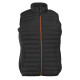 BODYWARMER BI-MATIERE FEMME PK317 NR/NR/ORANGE