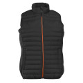 BODYWARMER BI-MATIERE FEMME PK317 NR/NR/ORANGE