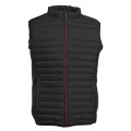 BODYWARMER BI-MATIERE HOMME PK316 NR/NR/ROUGE