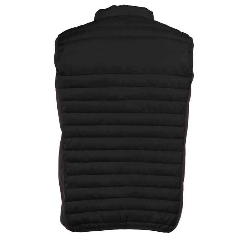 BODYWARMER BI-MATIERE HOMME PK316 NR/NR/VERT KELLY
