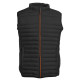 BODYWARMER BI-MATIERE FEMME PK316 NR/NR/ORANGE