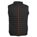 BODYWARMER BI-MATIERE FEMME PK316 NR/NR/ORANGE