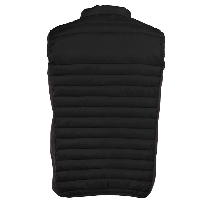 BODYWARMER BI-MATIERE FEMME PK316 NR/NR/ORANGE