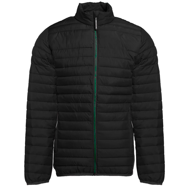 DOUDOUNE HOMME PK517 180G NOIR/NOIR/VERT KELLY