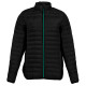 DOUDOUNE FEMME PK518 180G NOIR/NOIR/VERT KELLY