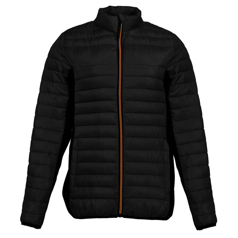 DOUDOUNE FEMME PK518 180G NOIR/NOIR/ORANGE