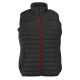 BODYWARMER BI-MATIERE FEMME PK317 NR/NR/ROUGE