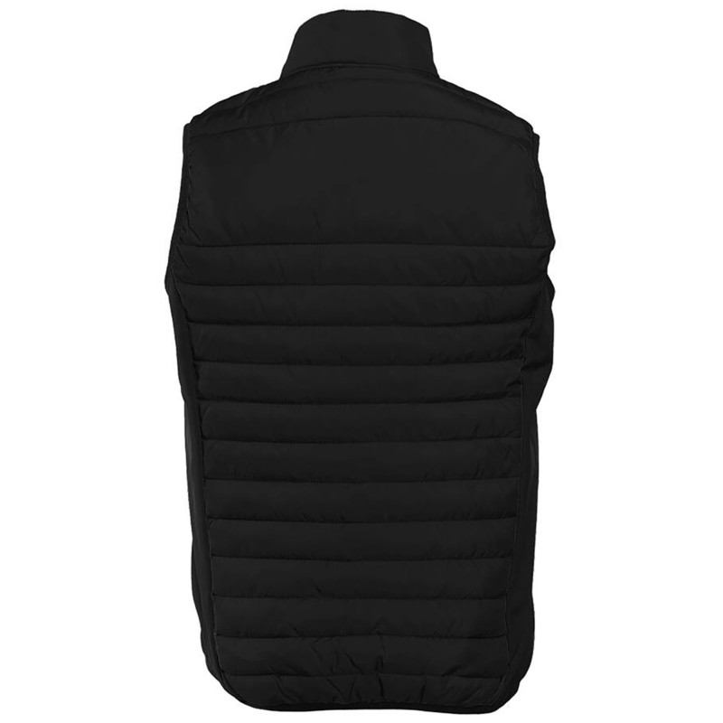 BODYWARMER BI-MATIERE FEMME PK317 NR/NR/ROUGE