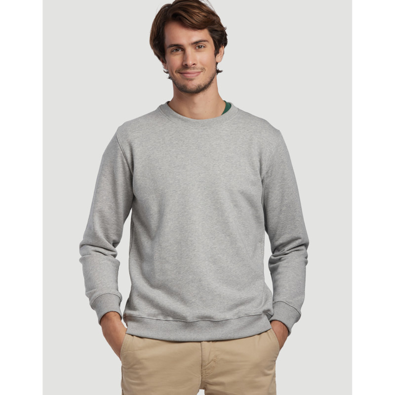 SWEAT UNISEXE VOLTAIRE C/P GRIS CLAIR