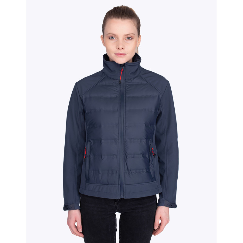 BODYWARMER SOFTSHELL FEMME XENA MARINE