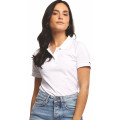 POLO MC FEM BEAUVOIR COTON BLANC MADE IN FRANCE